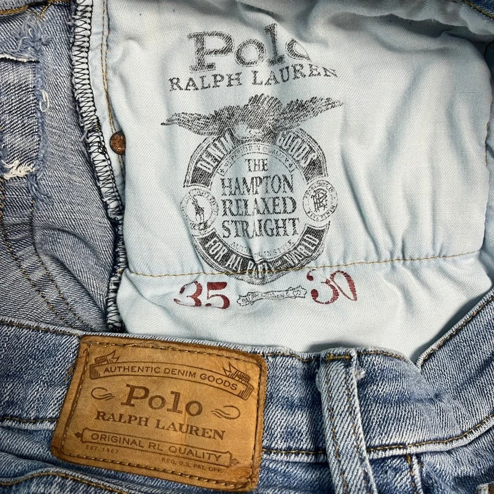 Polo Ralph Lauren Hampton Relaxed Straight Jeans Mens 35x30 Blue Medium Wash